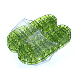 Clear Jelly Womens Flatform Sandals , Lucite Transparent Foot Massage Slippers