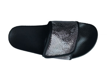 Men Fashion Summer House Slippers Black Color TPR / PE / EVA Material
