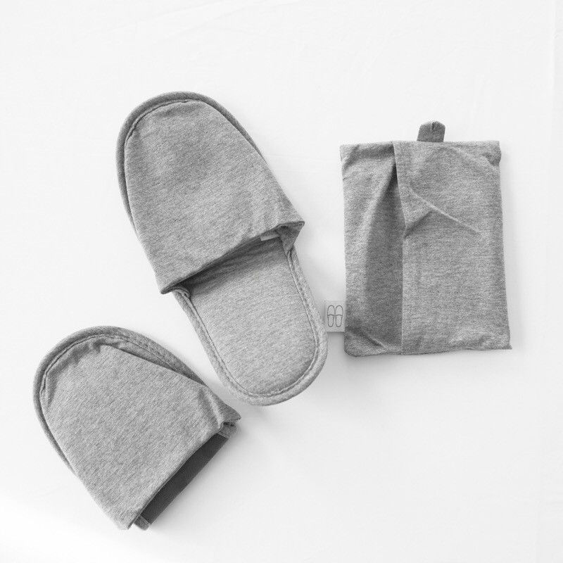 Portable Fold Up Flip Flops , Closed Toe Flat Sandals Spa Hotel Slides For Guest Room